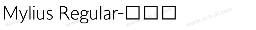 Mylius Regular字体转换
